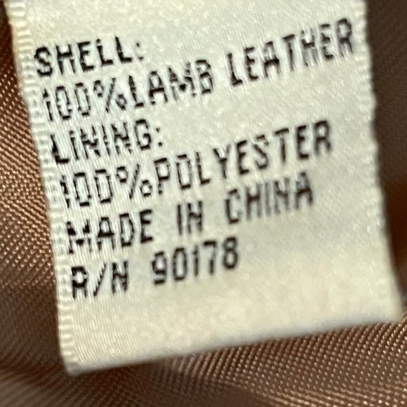 Yvonne Le Marie Gold Metallic Soft Lamb Leather Lined Jacket 3/4 Zip Size 6 - Picture 11 of 12